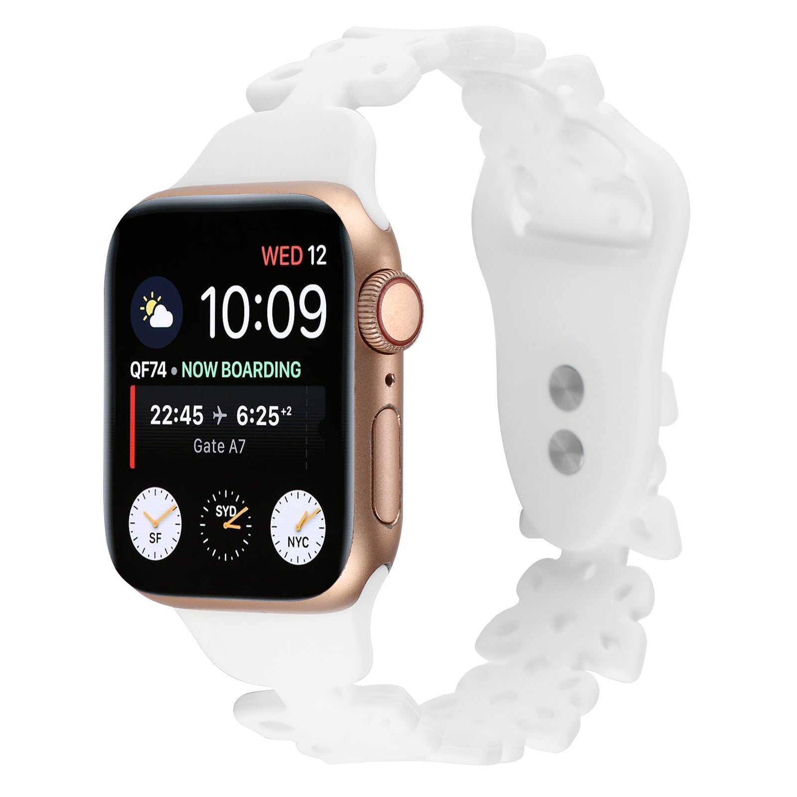 For Apple Watch Series 9 8 7 41mm 6 5 4 SE (2022) SE (2023) SE 40mm 3 2 1 38mm Hollow Watchband Butterfly Shape Silicone Strap For Apple Watch Series 9 8 7 41mm 6 5 4 SE (2022) SE (2023) SE 40mm 3 2 1 38mm Hollow Watchband Butterfly Shape Silicone Strap